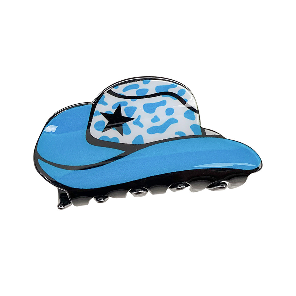 Wholesale Western Style Cowboy  Retro Imitation Acetate PVC Hair Clips