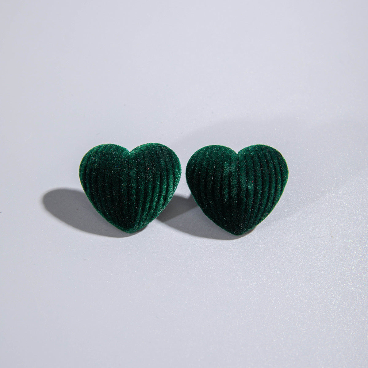 Wholesale Resin  Vintage Velvet Texture Love All-match Earrings Ear Studs