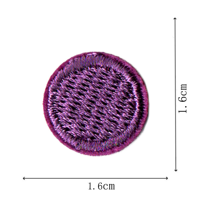 Wholesale Round Classic Computer Embroidered Flower Patch Applique