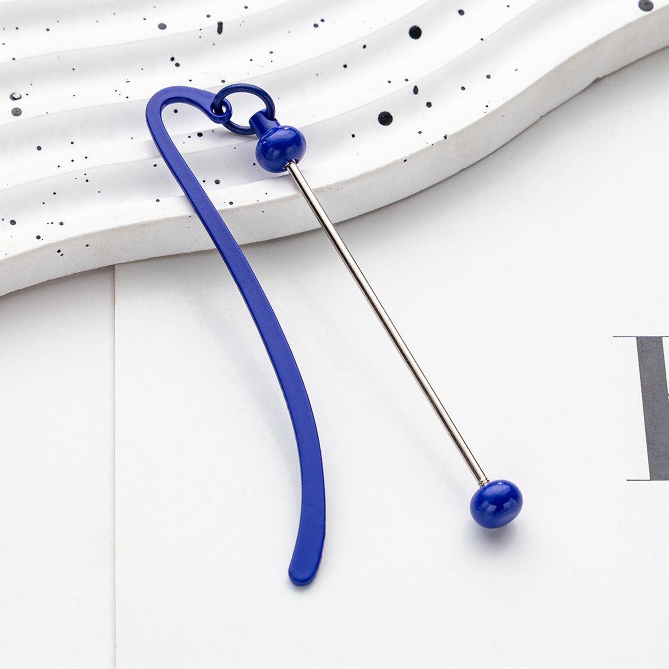 Wholesale 500pcs Solid Color Beadable Bookmarks Metal DIY for Beadable Bar