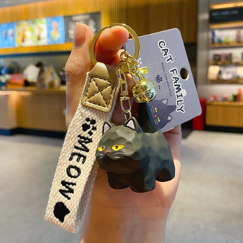 Wholesale Cat Standing Resin Keychains