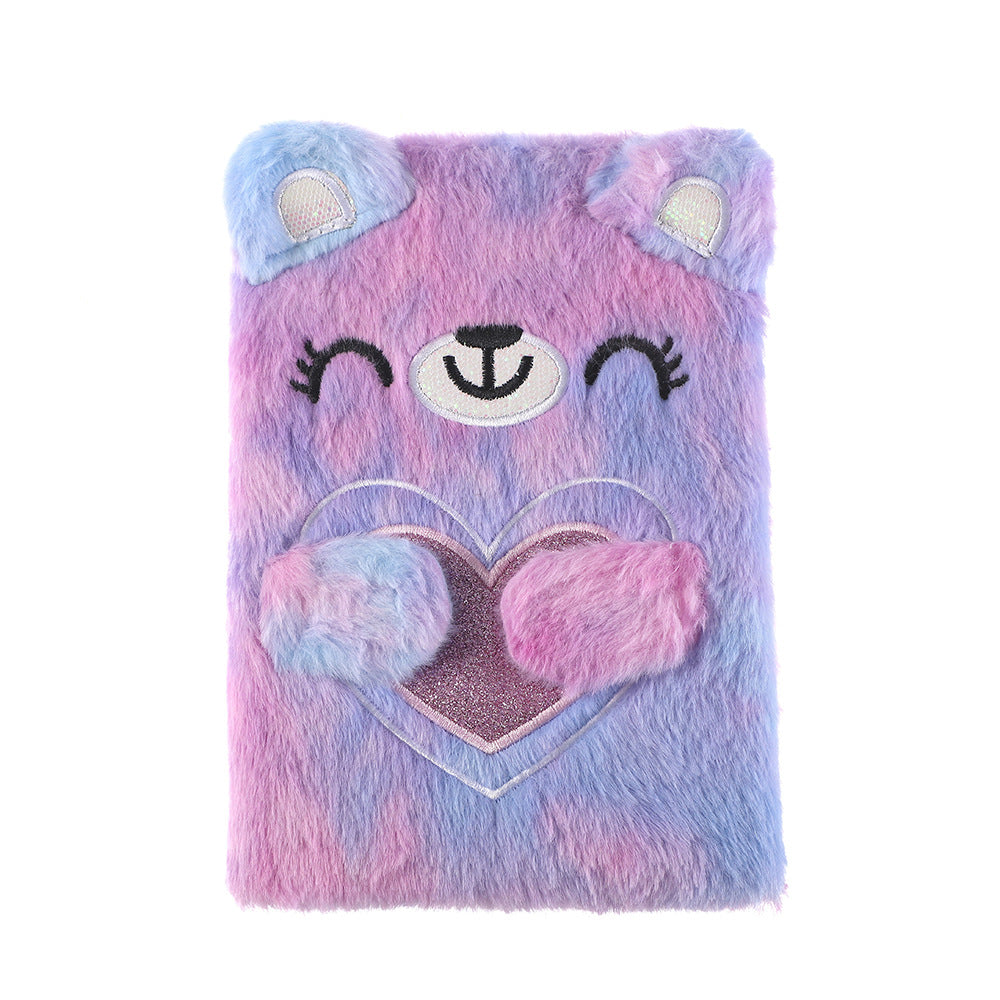 Wholesale Cartoon  Plush Notebook Gift