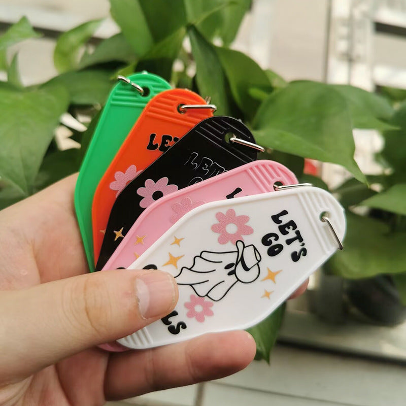 Wholesale Halloween Retro Hotel Keychain