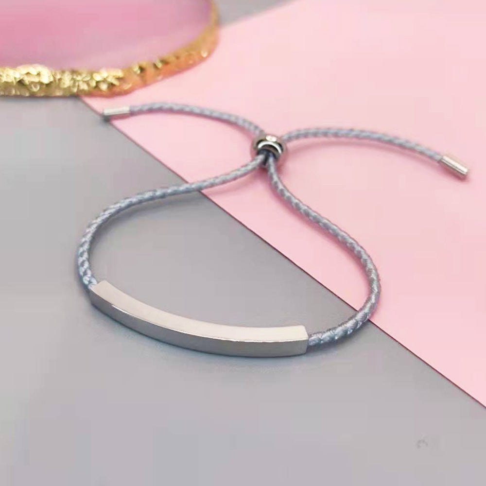 Wholesale DIY Stainless Steel Braided Rope Bracelet