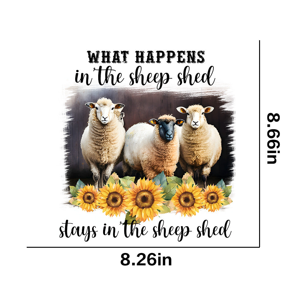 Wholesale Farm animals chickens pigs flowers UV DTF Ready to Press Transfers Wraps