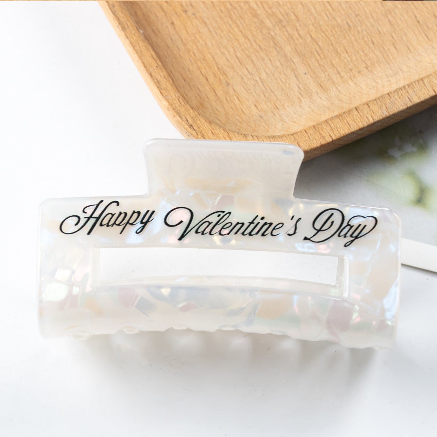 Wholesale Valentine's Day Colorful Rectangular Angel PVC 8cm Autumn and Winter Clip