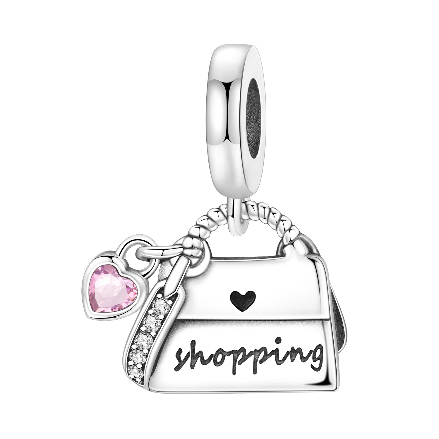 Wholesale Music Sports Series Football Guitar Silver Plated Charms