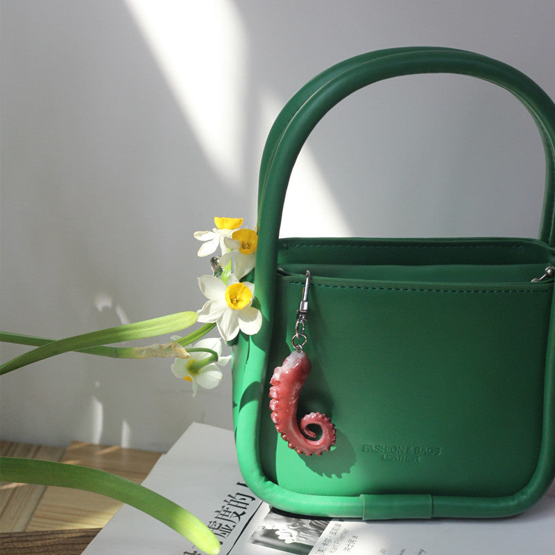 Wholesale PVC Simulation Food Octopus Claw Octopus Keychain