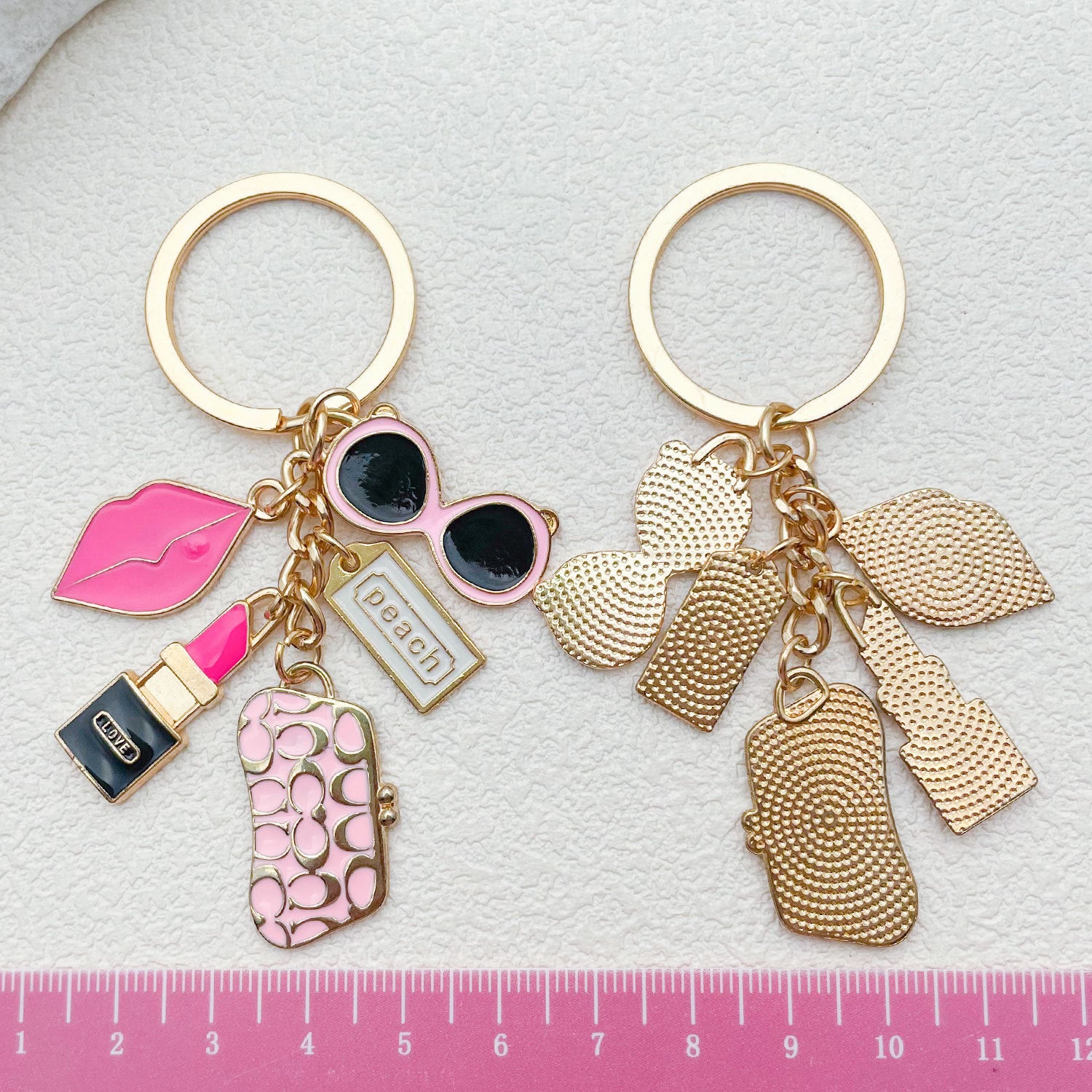 Wholesale  new ladies bag lipstick sunglasses keychain