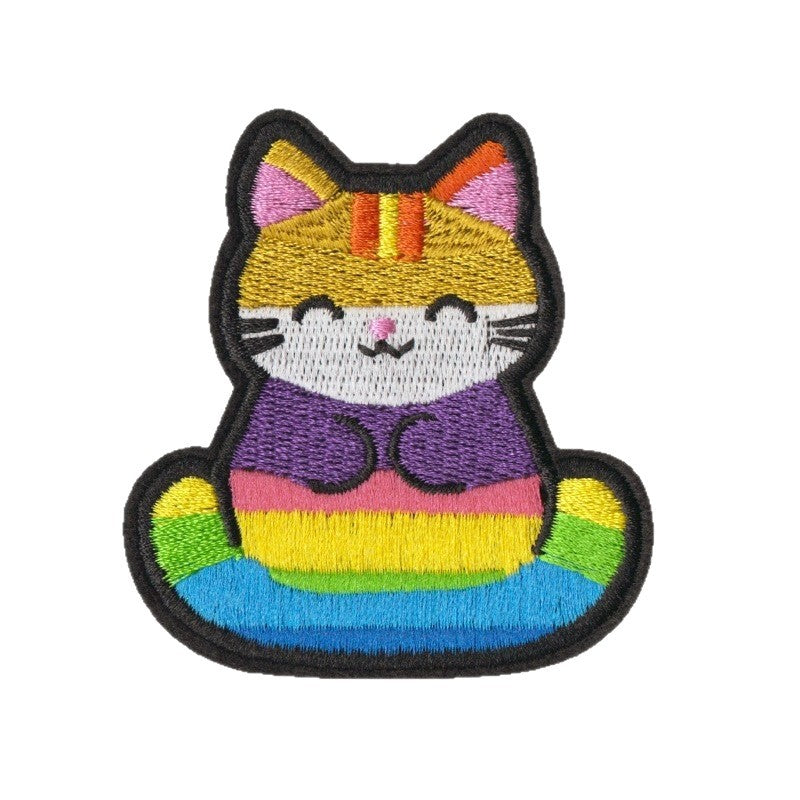 Wholesale Cute Cartoon Cat Embroidery Patches Iron On DIY Sewing Set Of 9 For Clothing Trendy Craft