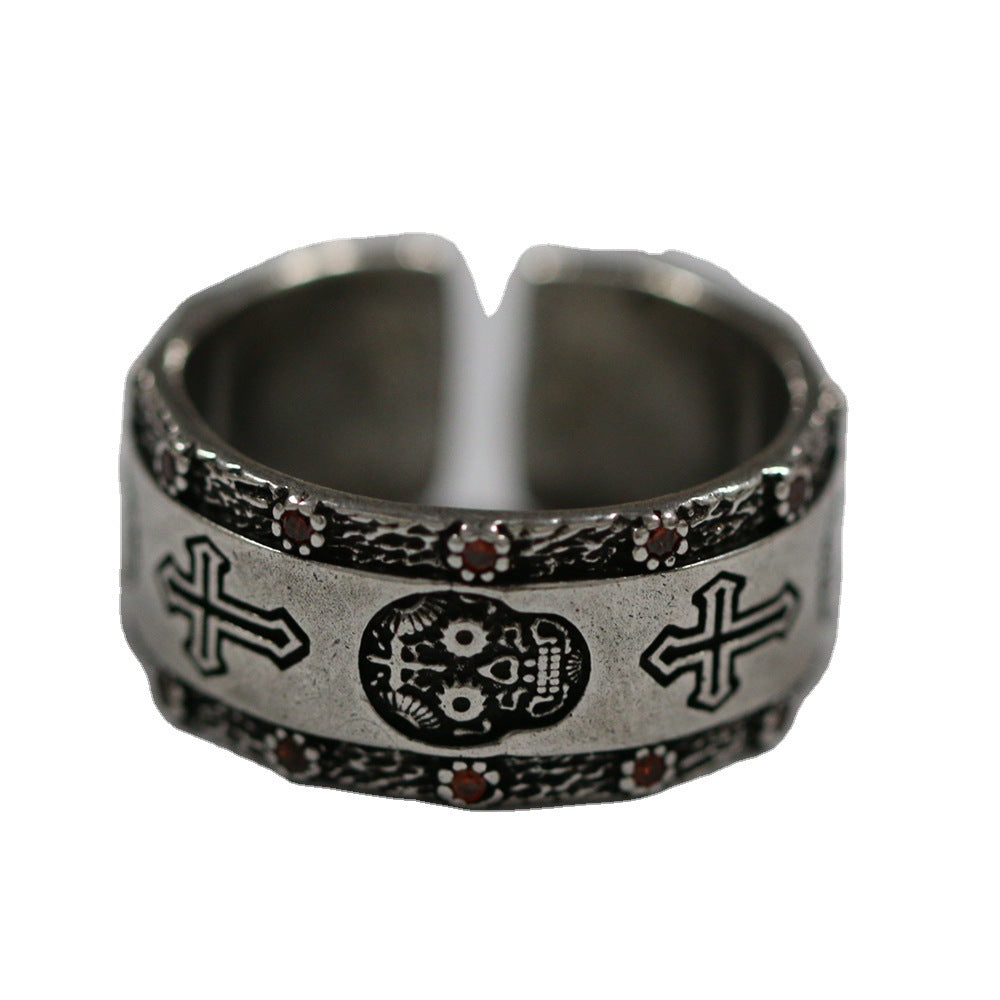 Wholesale Skull Cross Ring