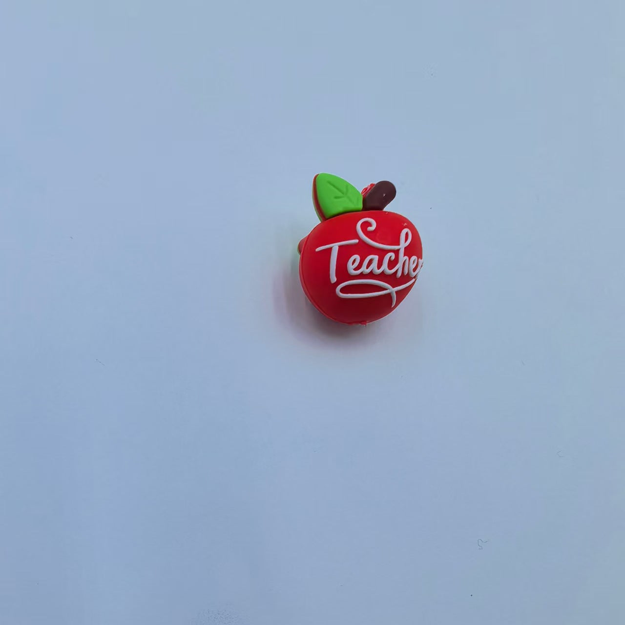 Wholesale 10pcs 3D Apple Education Silicone DIY Beads