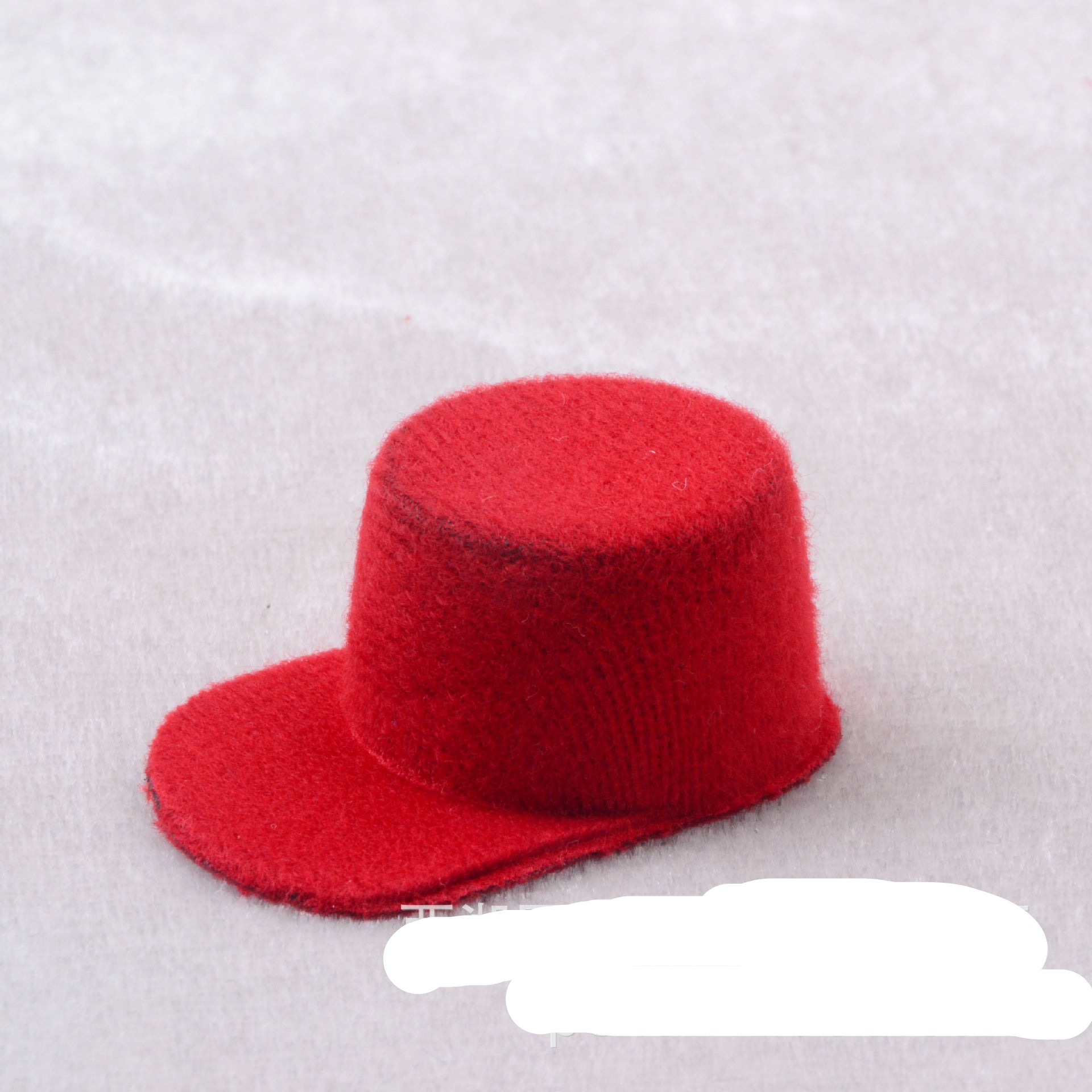 Wholesale Mini flannel baseball cap doll props small size peaked cap diy headwear hairpin accessories decorative cap