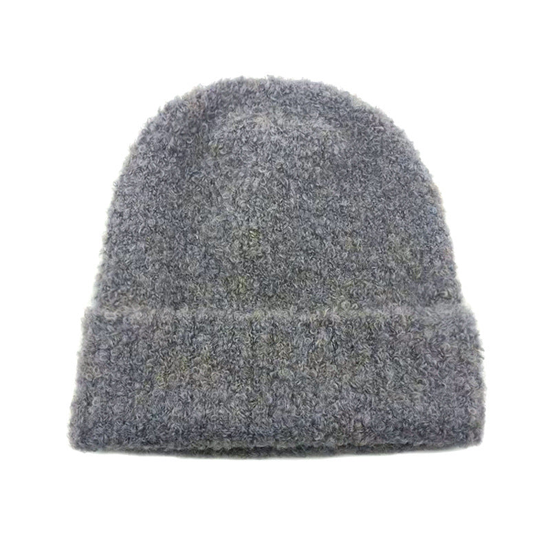 Wholesale Autumn and Winter Loose Thickened Warm Stacked Acrylic Wool Hat