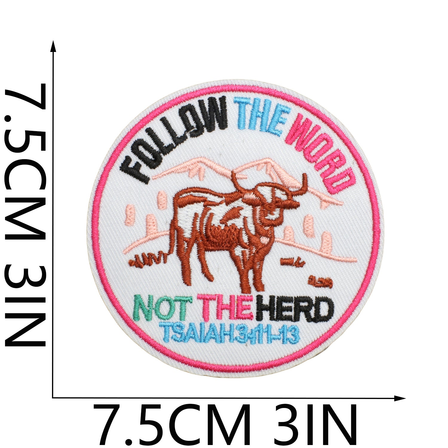 Wholesale God' s Will Embroidered Cloth Patch Bag Decoration Holy Gold  DIY Patches