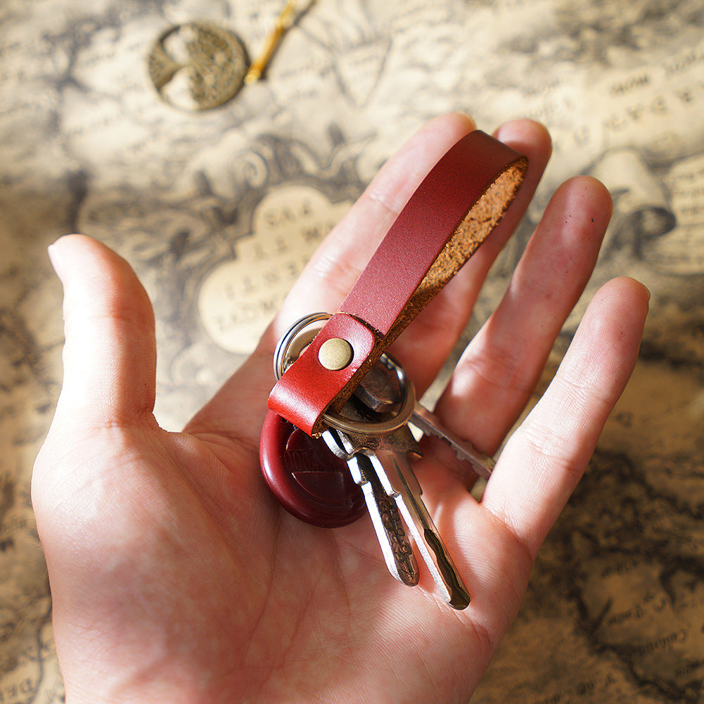 Wholesale Vintage Handmade DIY Leather Keychain