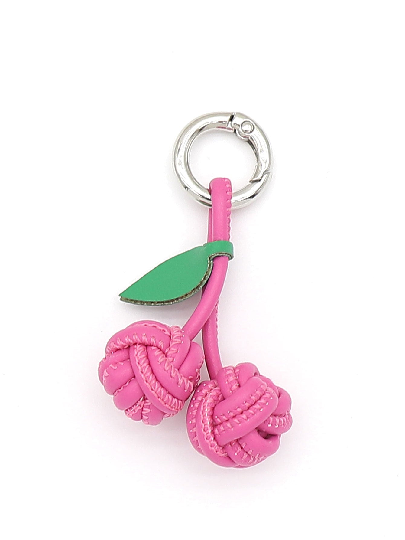 Wholesale Exquisite PU cherry shoe hanging woven ball pendant key chain bag hanging