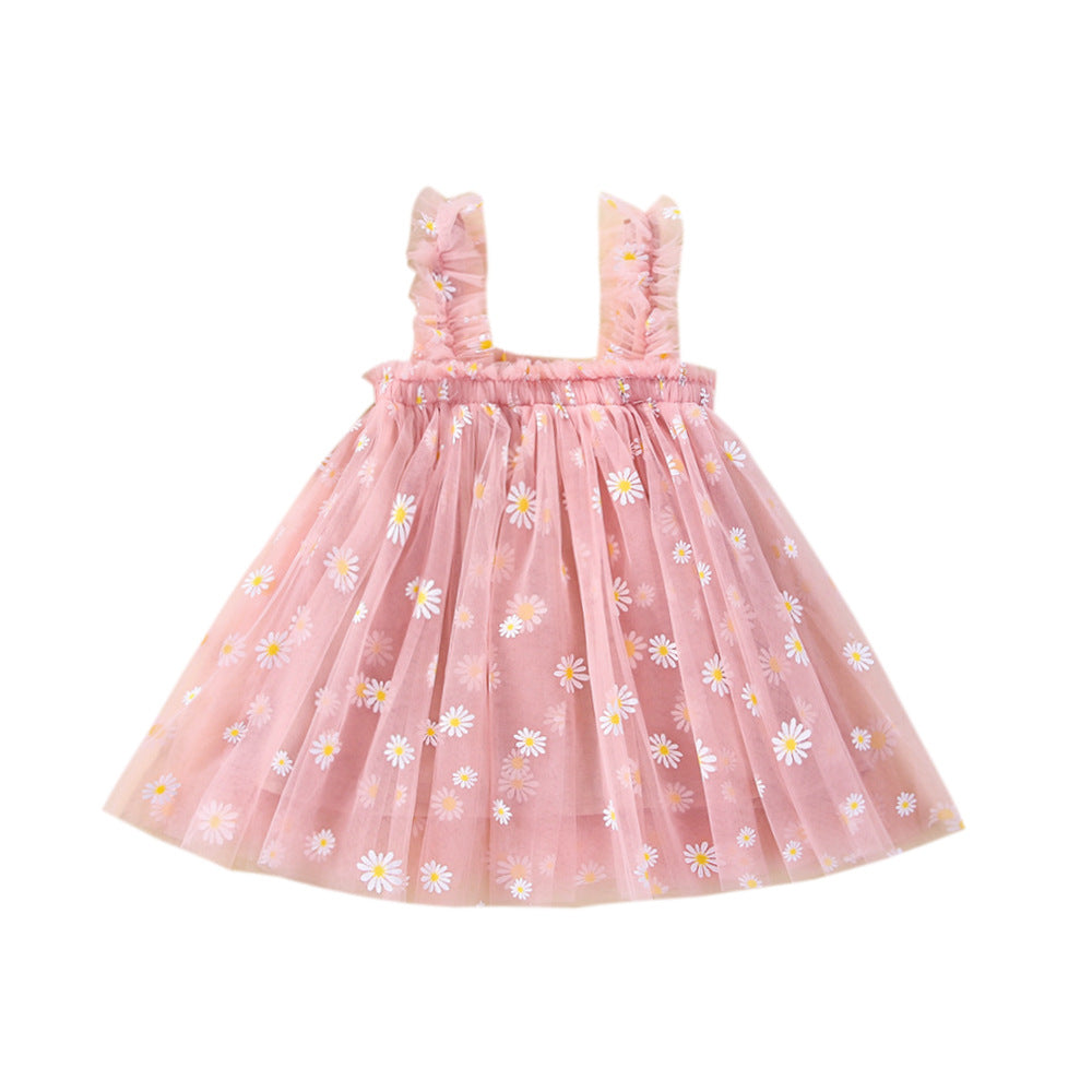 Wholesale Girls Sling Princess Dress Summer Tutu Skirt