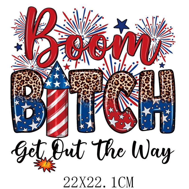 Wholesale Independence Day Hot Stamping StickerUV DTF Ready to Press Transfers Wraps