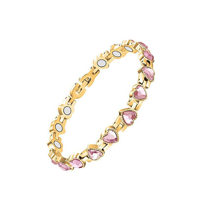 Wholesale full magnet bracelet adjustable diamond magnet bracelet