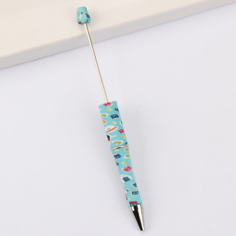 Wholesale Beadable Pens DIY for Beaded Cow Leopard Print Plastic Pen