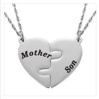 Wholesale December Birthday Stone Stainless Steel Love Puzzle Necklace