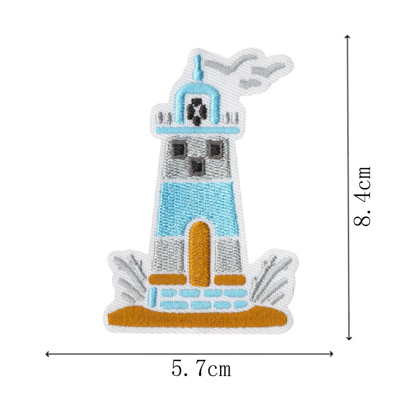 Wholesale Nautical Sailor Embroidered Iron On Patches 15 Piece Set Trendy Decorative Accessory For DIY Crafts Bags Towels Gift Resale