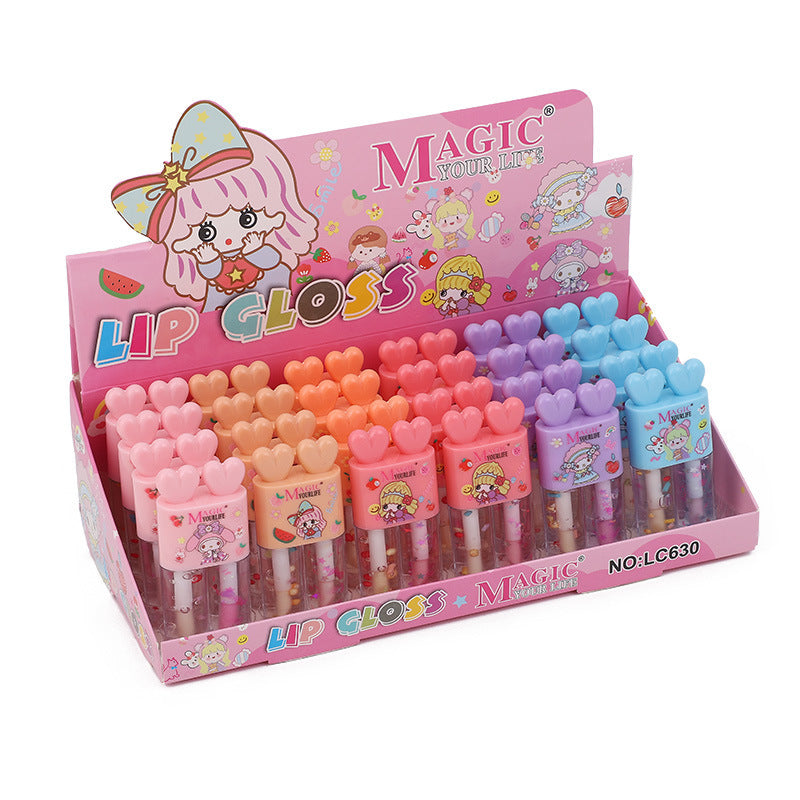 Wholesale 24PCS/PACK Plastic Fruit Flavor Lip Gloss