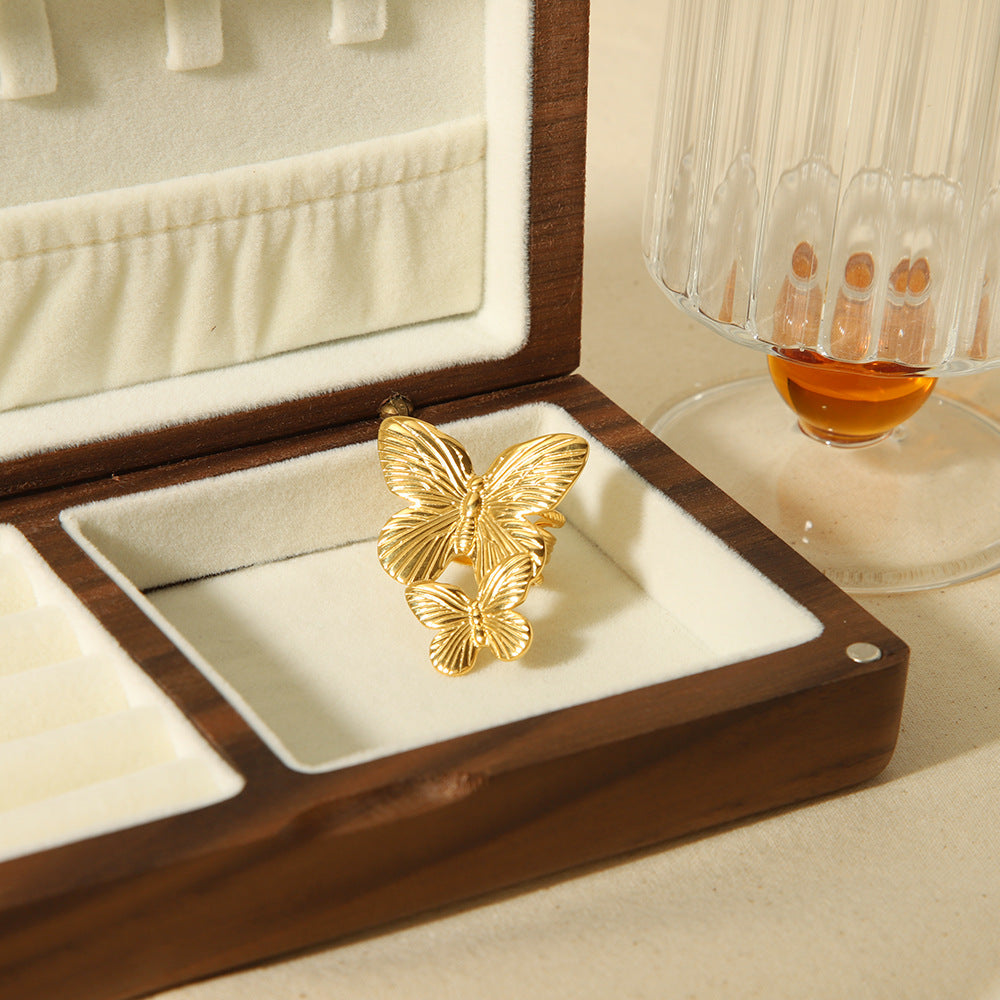 Wholesale Stainless Steel Butterfly Rings