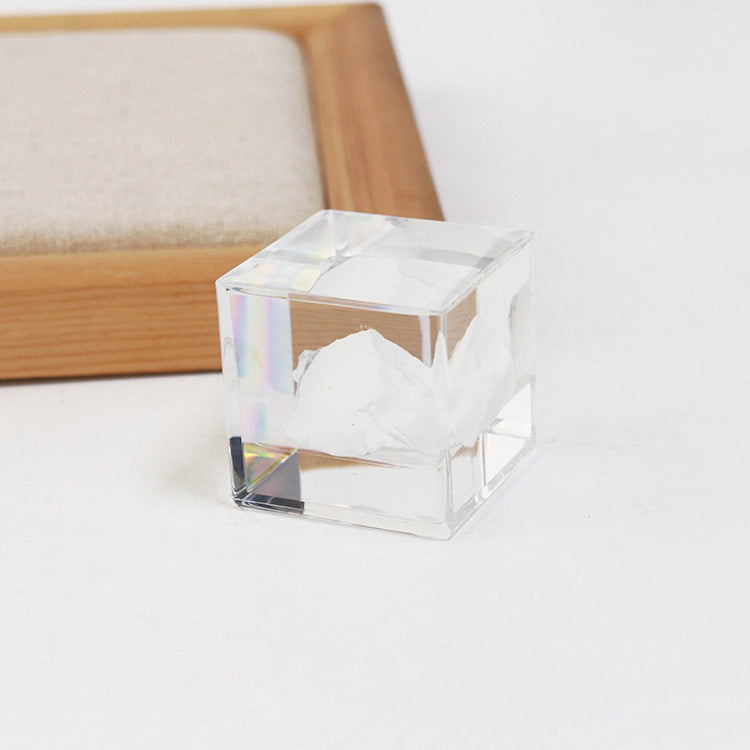 Wholesale 6pcs Natural Color Mineral Resin Drip Glue Crafts Ornaments