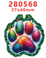 Wholesale Random 30pcs Green Christmas Cartoon Acrylic Flatback