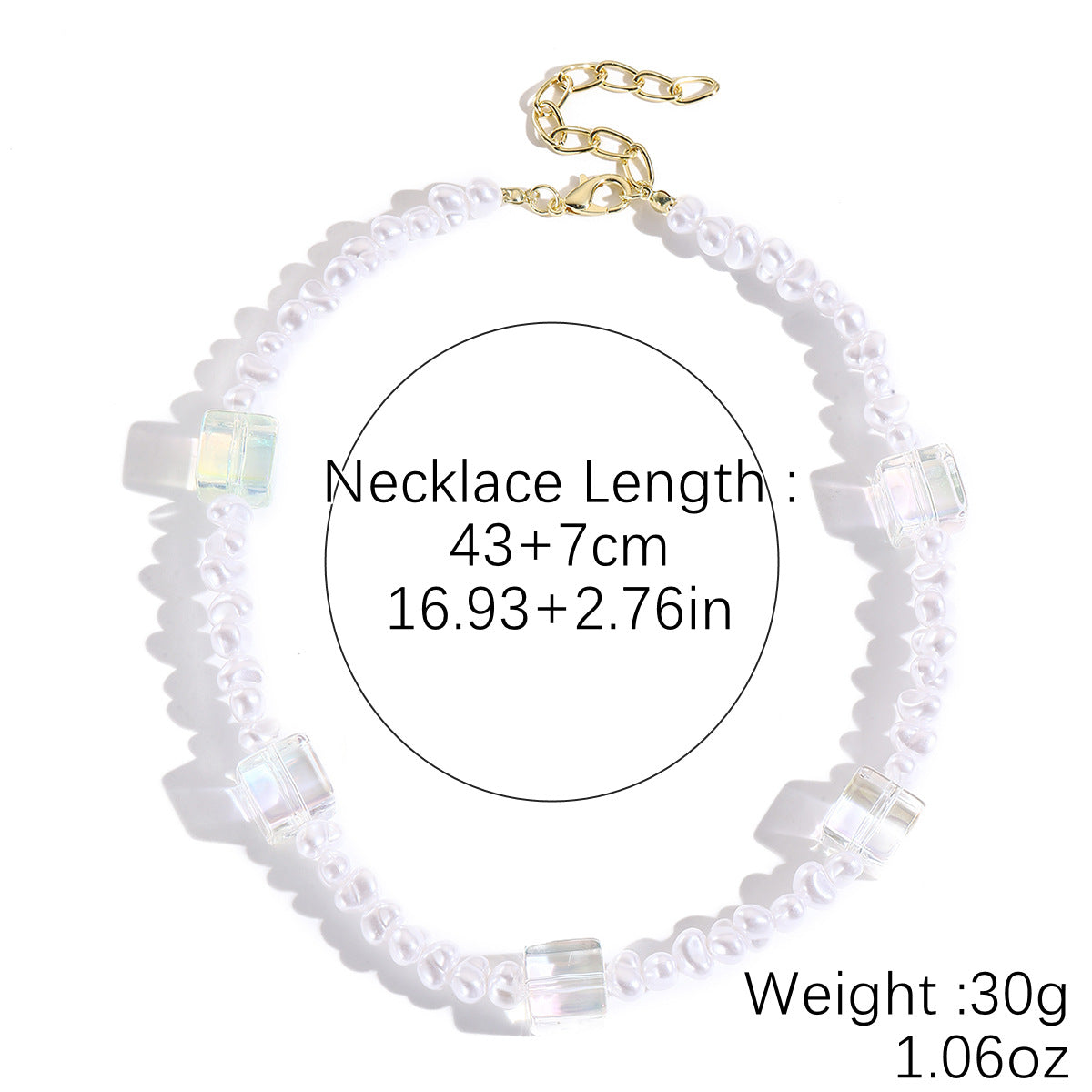 Wholesale Bohemian-style acrylic beaded necklace