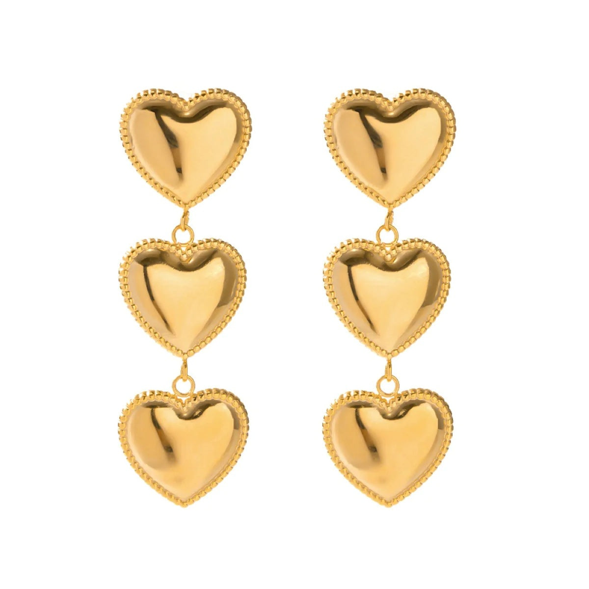Wholesale Valentine's Day Multi-Layer Love Simple Alloy Earrings