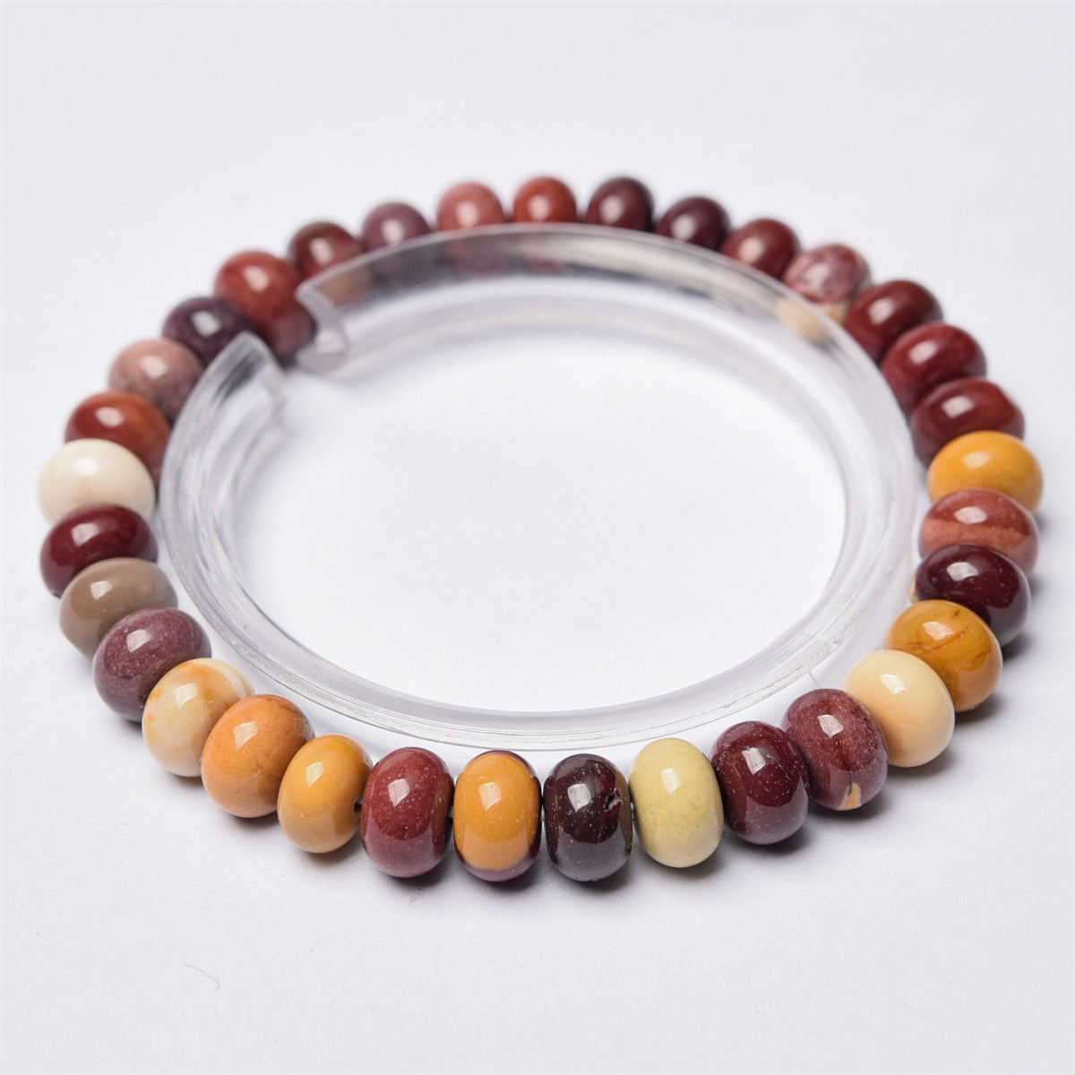 Wholesale  6mm natural stone abacus beads bracelet