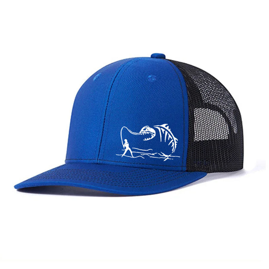 Wholesale Fisherman print mesh color breathable baseball