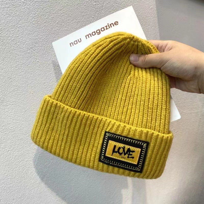 Wholesale Warm knit label yarn Winter Hat