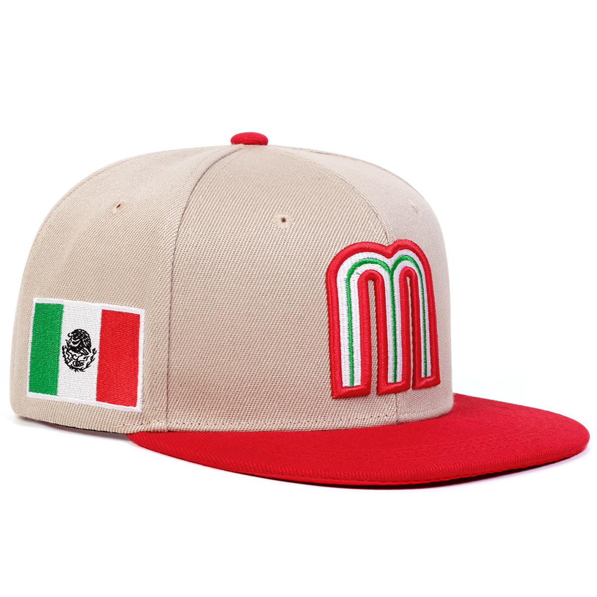 Wholesale Mexico National Sports Hip Hop Large Flag Baseball Cap