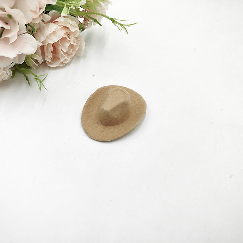 Wholesale Mini Cowboy Hat Felt Small Hat Cowboy Hat Doll Accessories