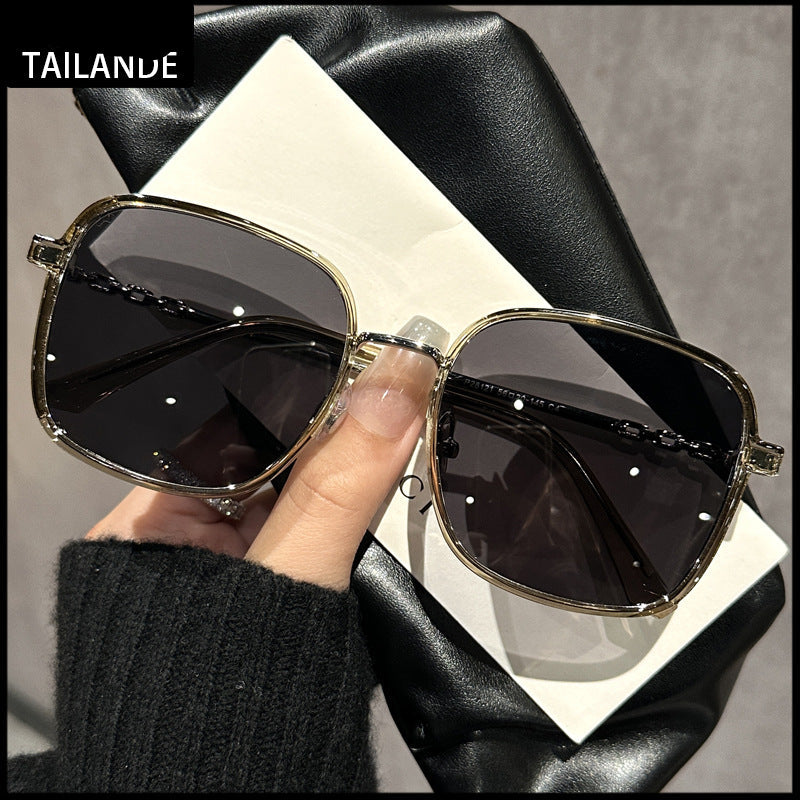 Wholesale Large Square Olive Black Grey Lens Sunglasses