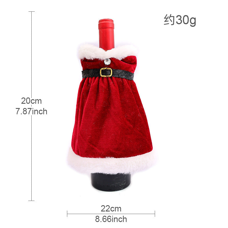 Wholesale Christmas decorations faceless doll wine bottle cap  decoration