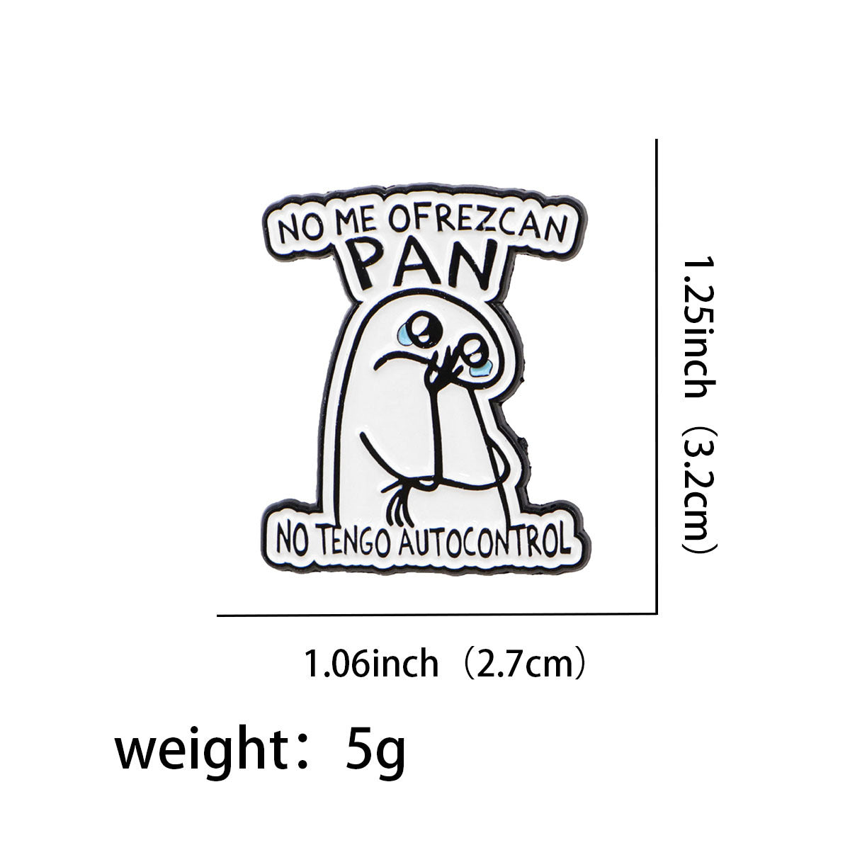 Wholesale Quote Brooch Cartoon Metal Badge Accessories