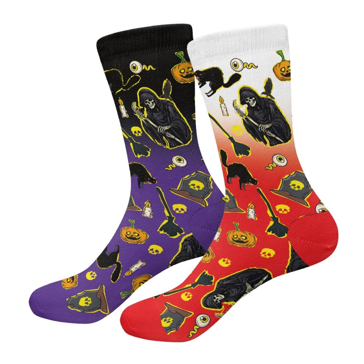 Wholesale Full Print Breathable Sports Halloween Stockings