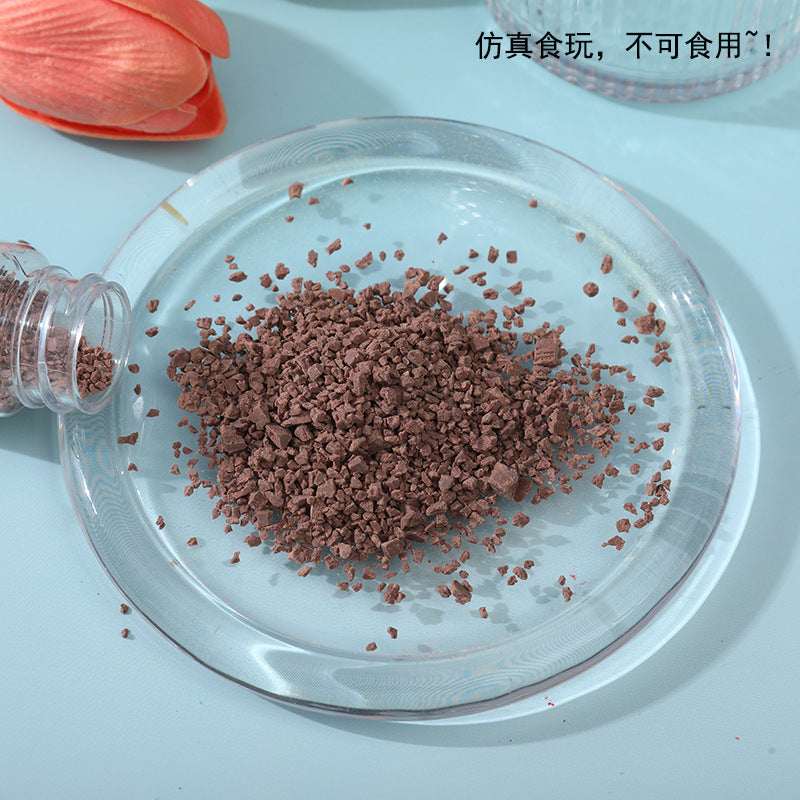 Wholesale Simulation Food Toy Chocolate Chips, Sesame Bread Crumbs, Sugar, Soy Milk Powder, Coconut Milk DIY, Kneading and Playing Materials