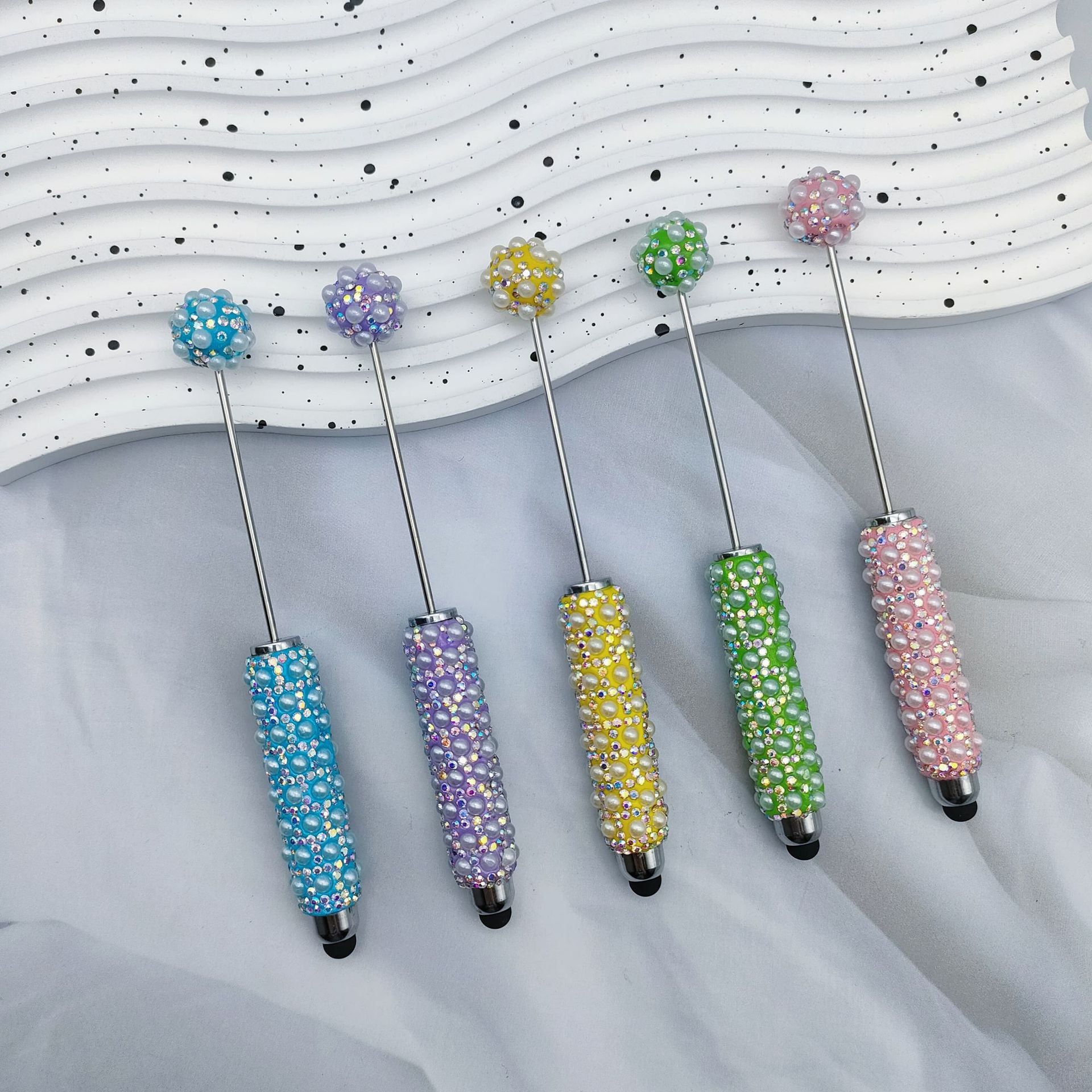 Wholesale DIY Touch Screen Pearl Full Diamond Beadable Pen