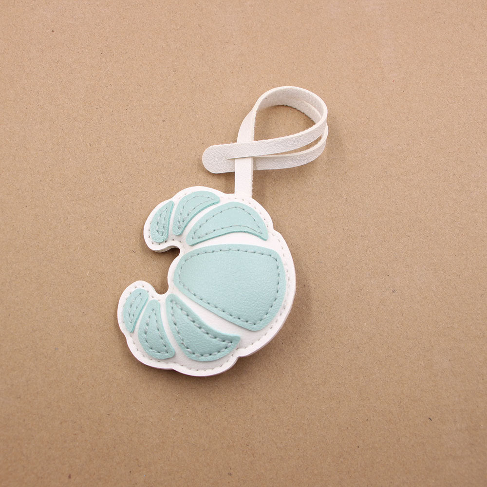 Wholesale Artificial Leather Croissant Design Cute Animal Bag Charm Pendant Handbag Decoration Party Gift Boutique Resale