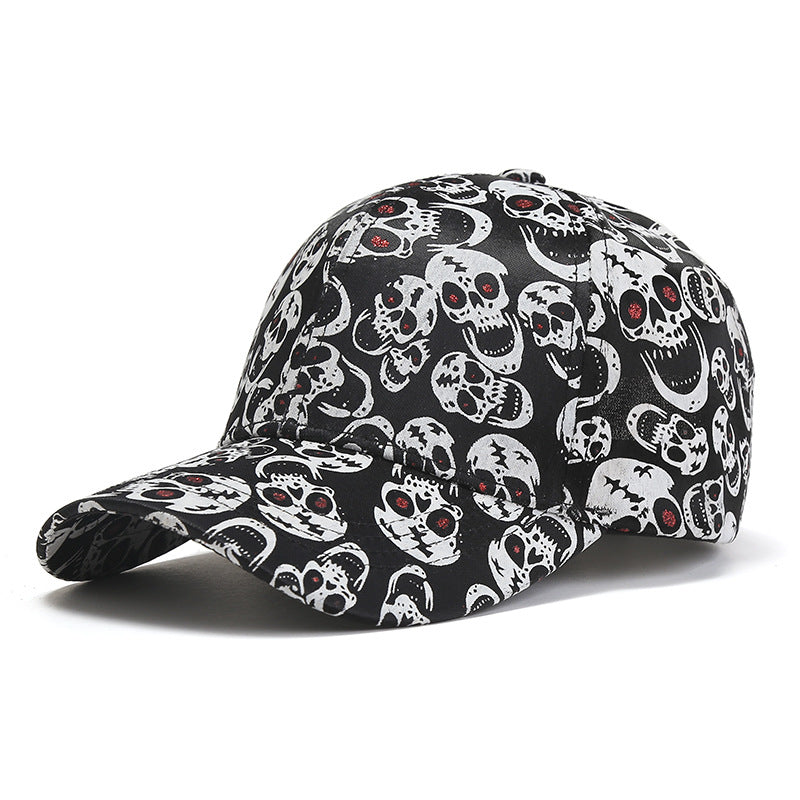 Wholesale of Halloween Skull Cotton Baseball Caps