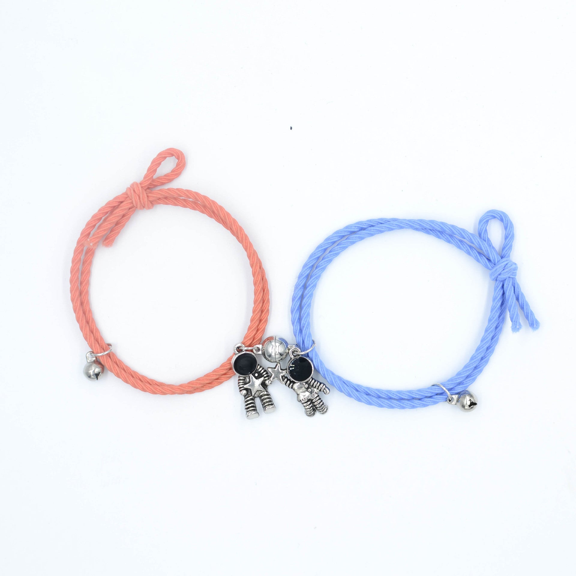 Wholesale Cute astronaut couple elastic thread bracelet