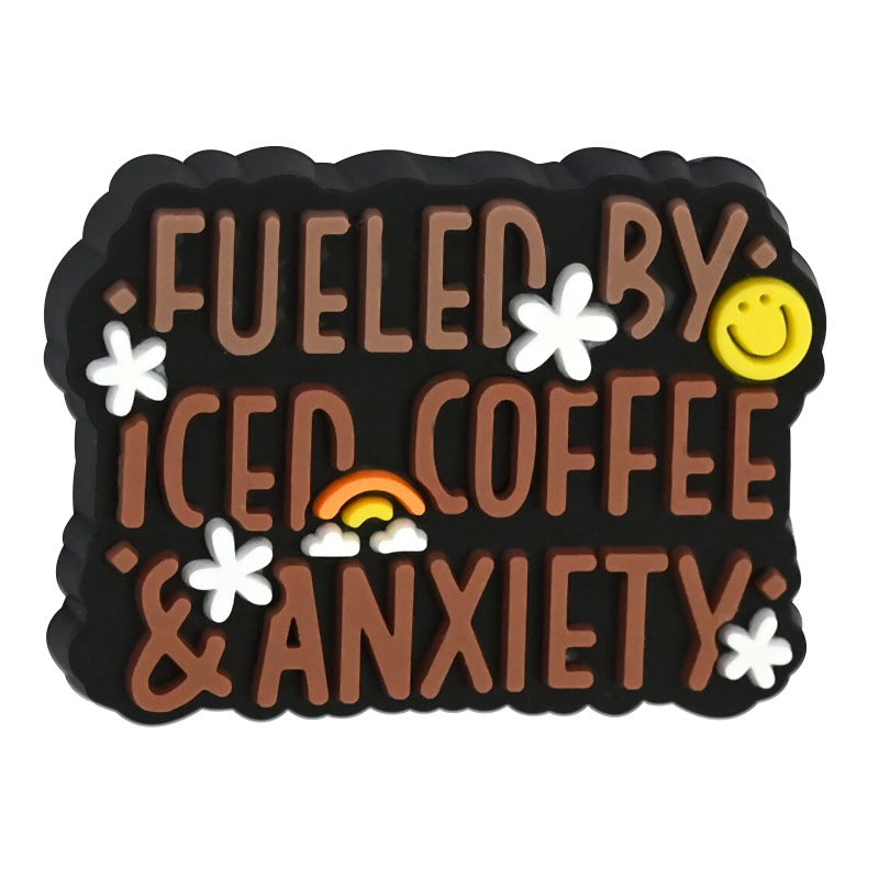 WholesaleRandom 100pcs Cartoon coffee letter bead Focal Beads