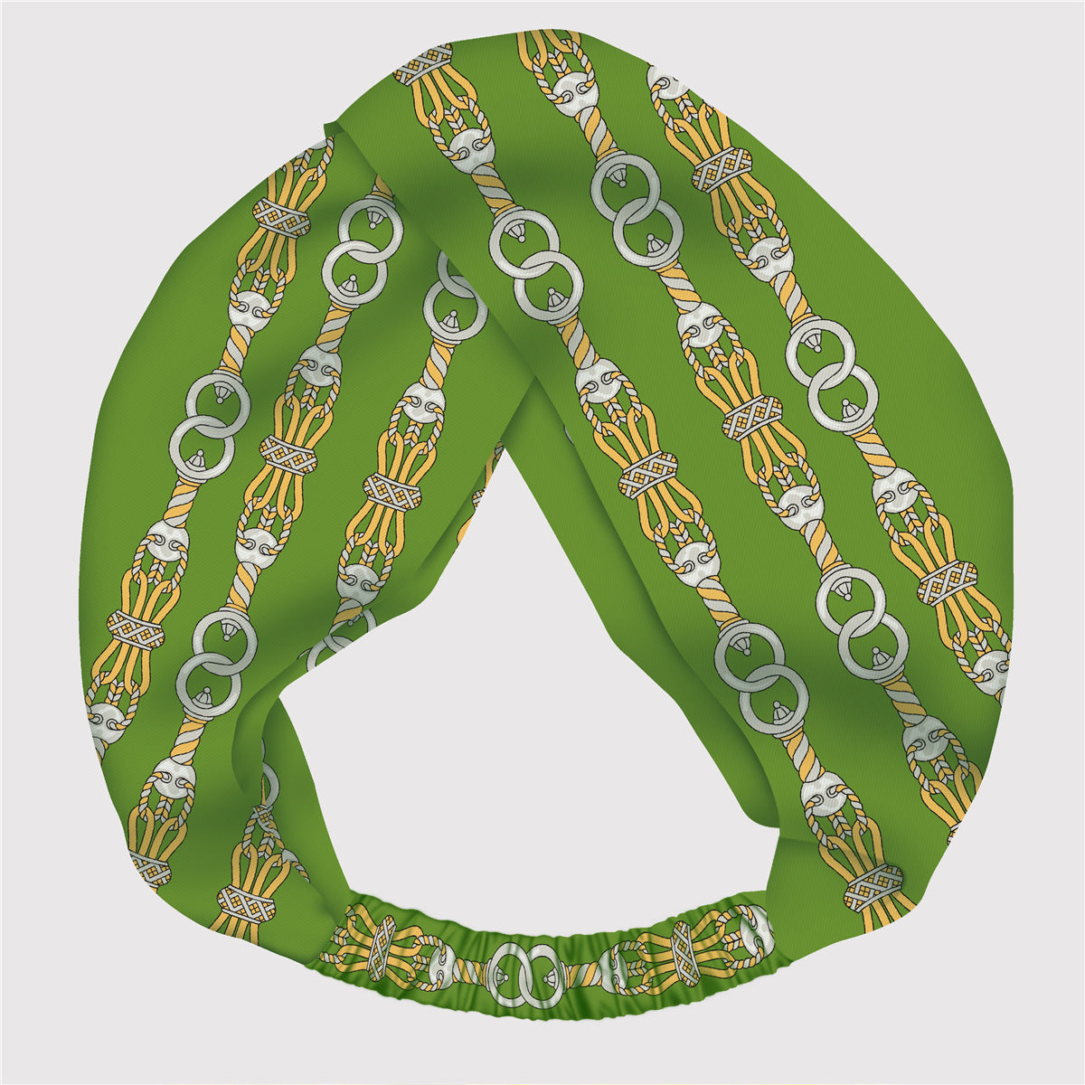 Wholesale silk twill silk adjustable elastic printing hair band