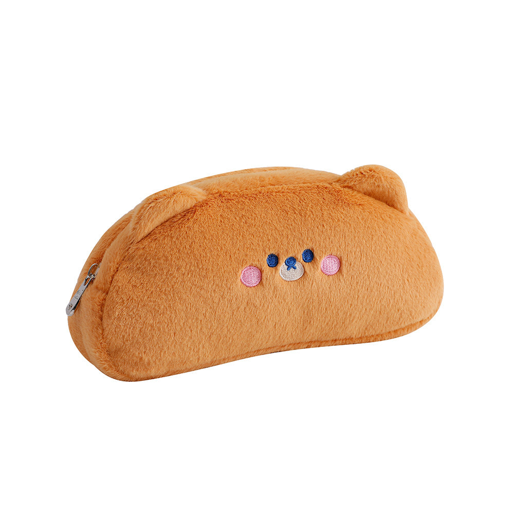 Wholesale Cartoon Pig Plush Pencil Bag